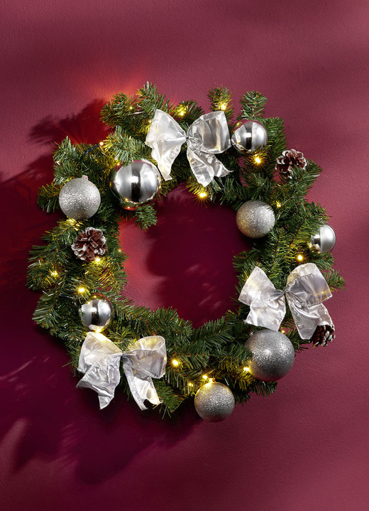 Beleuchteter Tannenkranz Weihnachten Brigitte Hachenburg