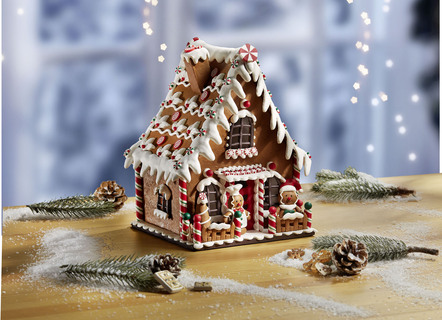 Lebkuchenhaus von Hand gefertigt
