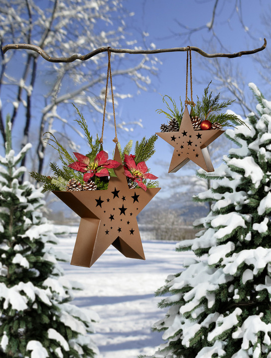 - Stern-Laterne aus Metall, 2er-Set, in Farbe BRAUN Ansicht 2