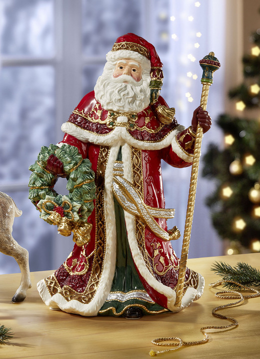- Weihnachtsmann aus der Fitz & Floyd Kollektion, in Farbe ROT-GRÜN