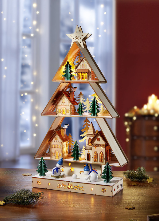 - Beleuchteter Weihnachtsbaum, in Farbe NATUR-BRAUN-GRÜN