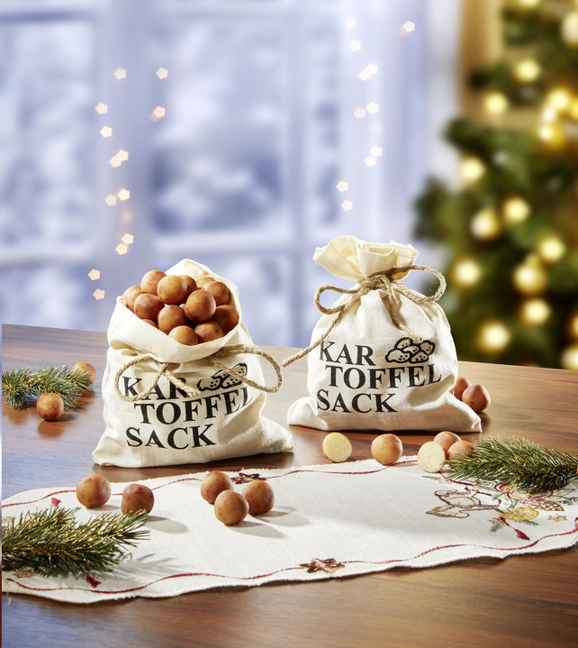 Weihnachtsleckereien - Marzipan-Kartoffeln, in Farbe BEIGE