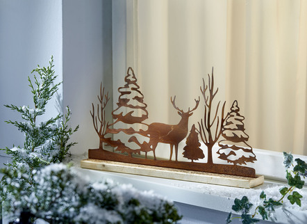 Winterlandschaft in edler Rostoptik