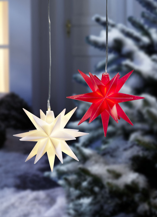 Weihnachten - LED-Stern, 12cm, rot, in Farbe ROT