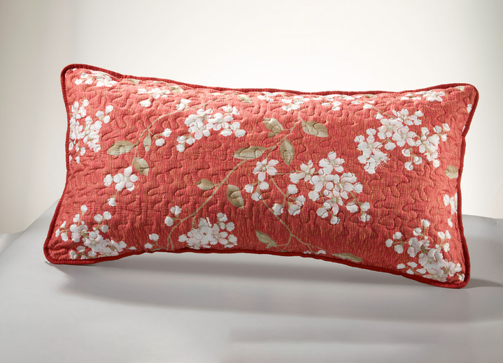 Tagesdecken - Tagesdecke mit einseitiger Wolkensteppung, in Größe 873 (für Einzelbett, 140x210 cm) bis 924 (Kissenbezug, 40x 80 cm), in Farbe TERRA Ansicht 7