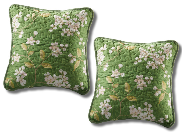 Tagesdecken - Tagesdecke mit einseitiger Wolkensteppung, in Größe 873 (für Einzelbett, 140x210 cm) bis 924 (Kissenbezug, 40x 80 cm), in Farbe TERRA Ansicht 9