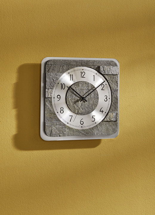Uhren - Hochwertige Wanduhr, in Farbe GRAU-SILBER