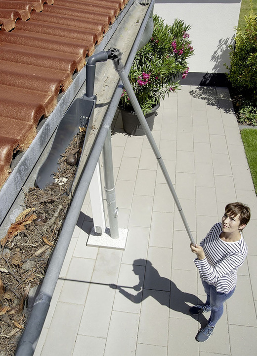 Gartenzubehör - Dachrinnen-Reiniger Maxi für bis zu 4,5 m Arbeitshöhe, in Farbe GRAU-SCHWARZ Ansicht 3