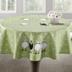 Tischdecken - Tisch- und Raumdekoration mit Plüsch-Applikationen, in Größe 130 (2 Deckchen, 35x 50 cm) bis 404 (Kissenbezug, 40x 40 cm), in Farbe GRÜN – Farbe GRÜN – Ansicht 2