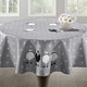 Tischdecken - Tisch- und Raumdekoration mit Plüsch-Applikationen, in Größe 130 (2 Deckchen, 35x 50 cm) bis 404 (Kissenbezug, 40x 40 cm), in Farbe GRÜN – Farbe GRAU – Ansicht 2