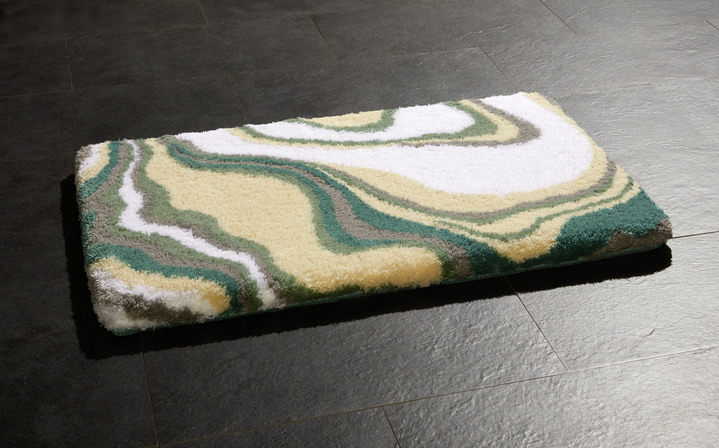 Badgarnituren - Badgarnitur in harmonischen Farbtönen, in Größe 100 (Vorleger halbrund, 50x 80 cm) bis 112 (WC-Deckelbezug, 47x 50 cm), in Farbe BEIGE Ansicht 5