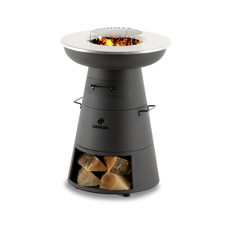 Gartengrill - Landmann Holzkohlegrill, in Farbe SCHWARZ Ansicht 4