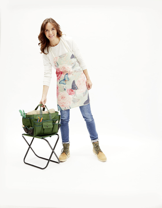 - Gartenhocker mit Tasche, in Farbe GRÜN-SCHWARZ Ansicht 3