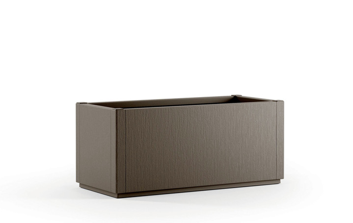 Blumentöpfe und Pflanzgefäße - Pflanzkasten aus recyceltem Polypropylen, in Farbe GRÜN, in Ausführung Mit Spalier, schmal Ansicht 5