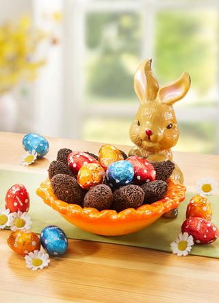 - Oster-Hasenschale aus Porzellan, in Farbe BUNT – Farbe BUNT – Ansicht 