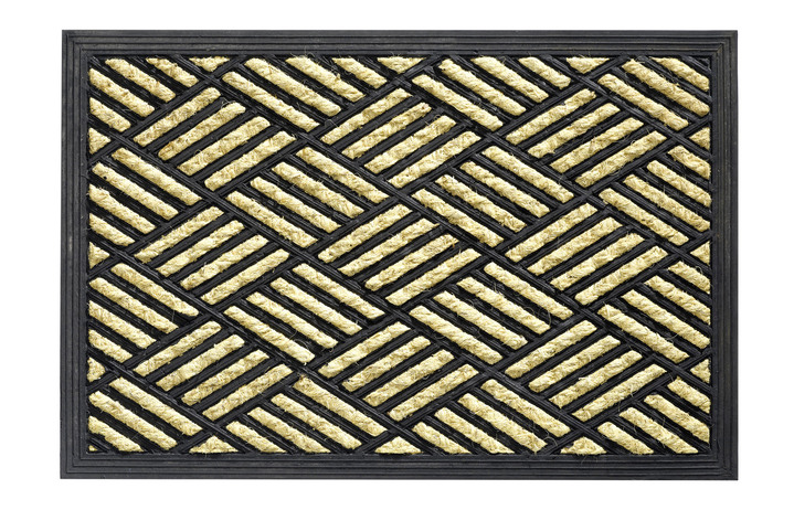 Fußmatten - Fußmatte mit rutschhemmender Rückseite, in Farbe NATUR-SCHWARZ Ansicht 2