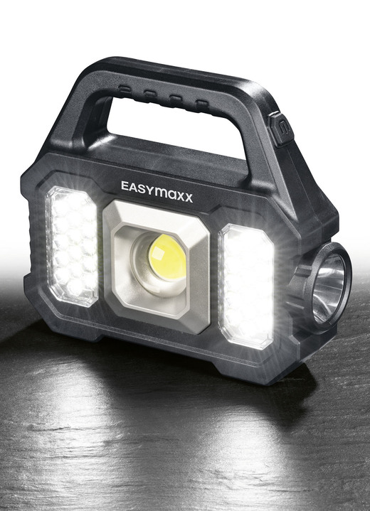 - Solar-Arbeitsleuchte von EASYmaxx, in Farbe SCHWARZ Ansicht 1