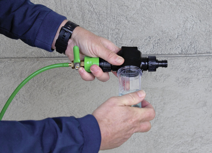 Garten - Hammersmith Aquaclean Deluxe 2-in-1 Teleskop Wasserbesen, in Farbe SCHWARZ-GRÜN Ansicht 5