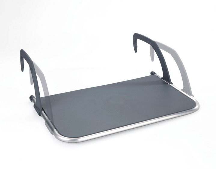 - Balkon-Hängetisch 2in1, in Farbe SILBER-GRAU Ansicht 3