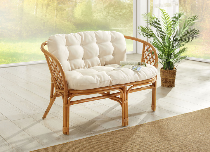 Tische - Handgeflochtene Rattanmöbel Ansicht 5 Tische - Handgeflochtene Rattanmöbel, in Farbe BRAUN-CREME, in Ausführung Rattansessel, 2er-Set Ansicht 5