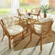 Tische - Handgeflochtene Rattanmöbel – Farbe HONIG-CREME – Ansicht 1 Tische - Handgeflochtene Rattanmöbel, in Farbe BRAUN-CREME, in Ausführung Rattansessel, 2er-Set – Farbe HONIG-CREME – Ansicht 1