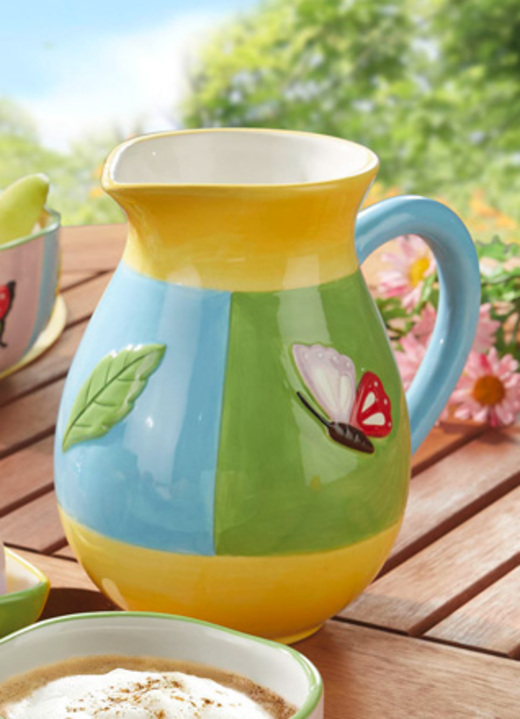 Schüsseln & Behälter - Farbenfrohe Geschirr-Serie aus Steingut, in Farbe BUNT, in Ausführung Saftkrug Ansicht 1