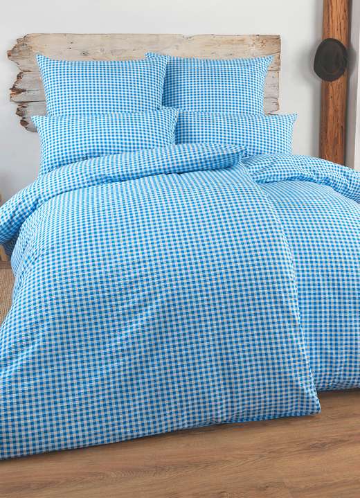 Bettwäschegarnituren - Bettwäsche-Garnitur mit Reißverschluss, in Größe 111 (40x80 cm + 135x200 cm) bis 115 (80x80 cm + 155x220 cm), in Farbe ROT Ansicht 6