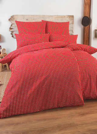 Bettwäschegarnituren - Bettwäsche-Garnitur mit Reißverschluss, in Größe 111 (40x80 cm + 135x200 cm) bis 115 (80x80 cm + 155x220 cm), in Farbe BLAU