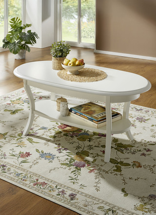 Couchtische - Couchtisch mit Ablage, in Farbe NUSSBAUM