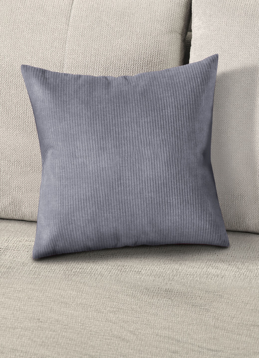 Kissenbezüge - Feincord Kissenbezug mit Reißverschluss, in Größe 105 (40x40 cm) bis 110 (50x50 cm), in Farbe ROT Ansicht 6