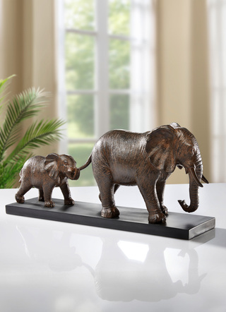 Dekofigur „Elefanten-Familie“