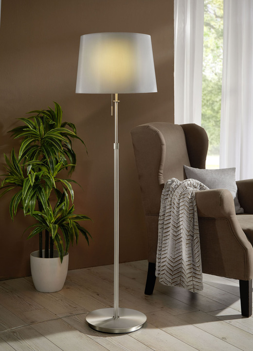 Lampen & Leuchten - Hochwertige Stehleuchte , in Farbe NICKEL Ansicht 1