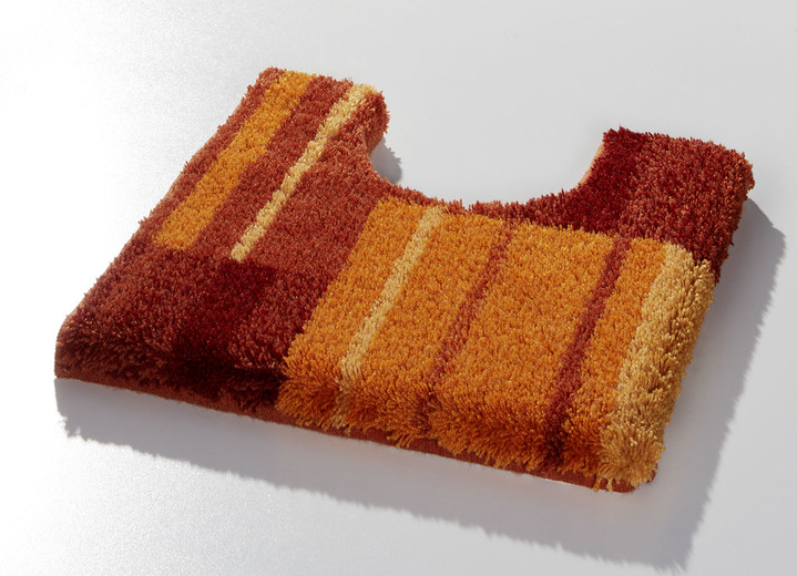 Badgarnituren - Badvorleger mit rutschhemmender Rückseite von Grund, in Größe 100 (Vorleger halbrund, 50/ 80 cm) bis 112 (WC-Deckelbezug, 47/ 50 cm), in Farbe BLAU Ansicht 5