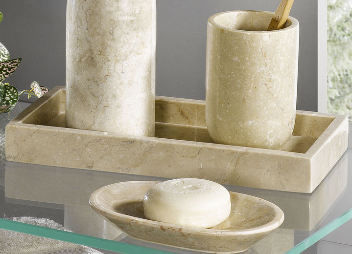 Accessoires - Badezimmer-Accessoires aus Marmor, in Farbe BEIGE, in Ausführung Tablett Ansicht 1