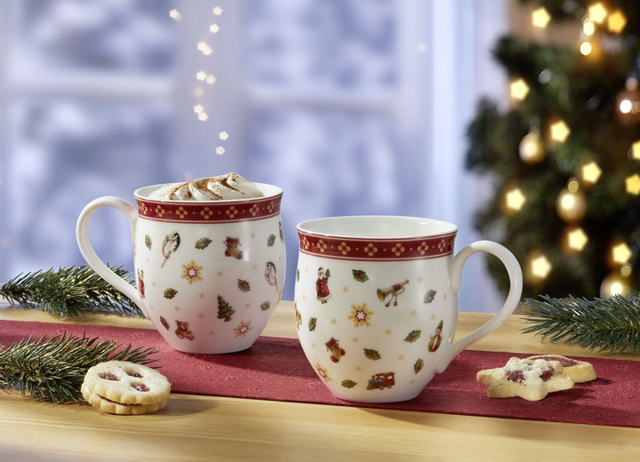 Villeroy & Boch - Henkelbecher aus der Toy’s Delight-Kollektion, in Farbe WEISS-ROT Ansicht 1