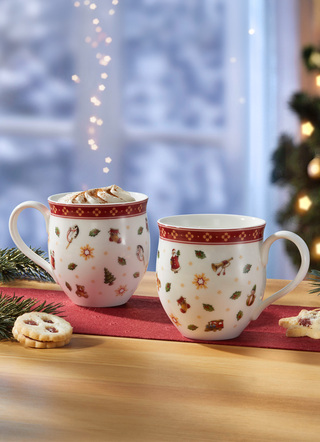 Villeroy & Boch - Henkelbecher aus der Toy’s Delight-Kollektion, in Farbe WEISS-ROT