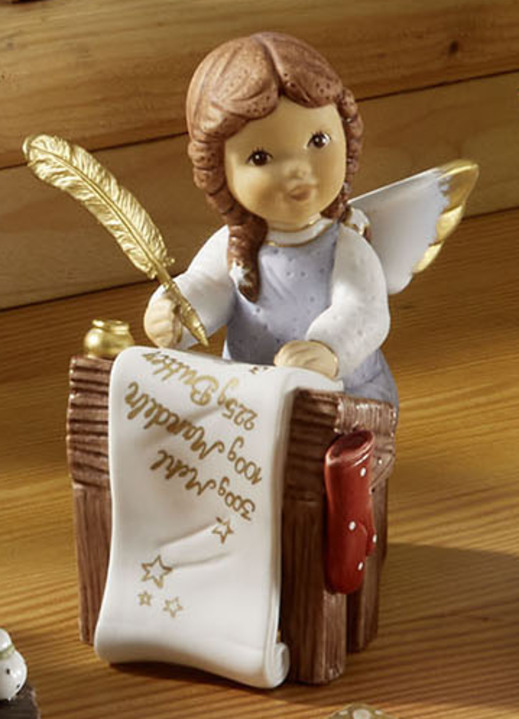 Goebel-Figuren - Szene Lebkuchenbäckerei aus der Nina & Marco-Serie, in Farbe BLAU, in Ausführung Engel mit Waage Ansicht 6