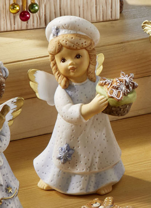 Goebel-Figuren - Szene Lebkuchenbäckerei aus der Nina & Marco-Serie, in Farbe BLAU, in Ausführung Engel mit Waage Ansicht 5
