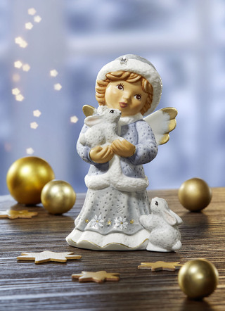 Engel mit Häschen aus der Nina & Marco-Serie von Goebel