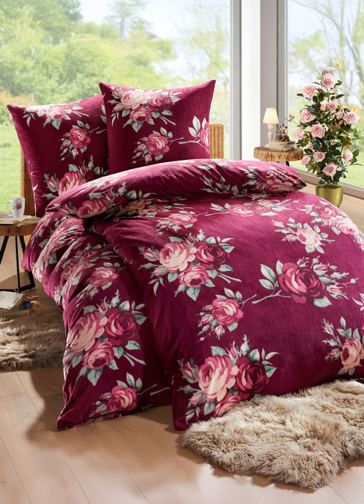- Bettwäsche-Garnitur in Mikrofaser-Fleece, in Farbe LILA Ansicht 3