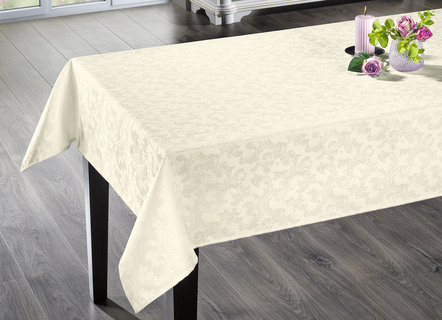 Bügelfreie Tischdecke mit Fleckschutz-Ausrüstung