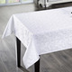 Tischdecken - Bügelfreie Tischdecke mit Fleckschutz-Ausrüstung, in Größe 130 (Läufer, 40x140 cm) bis 220 (Tischdecke oval, 155x220 cm), in Farbe WEISS – Farbe WEISS – Ansicht 1