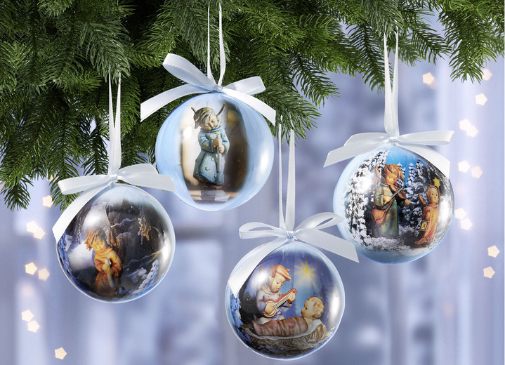 - Weihnachtsbaumkugeln im 4er-Set, in Farbe BLAU Ansicht 1