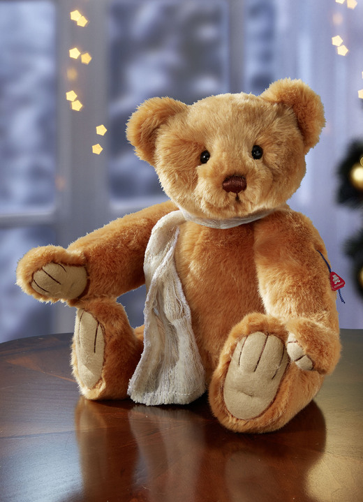 Weihnachtliche Dekorationen - Teddy Frek aus dem Hause Clemens Spieltiere, in Farbe GOLDBRAUN