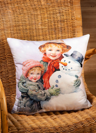 Kissenbezüge - Kissenbezug in Samtoptik, in Farbe BUNT