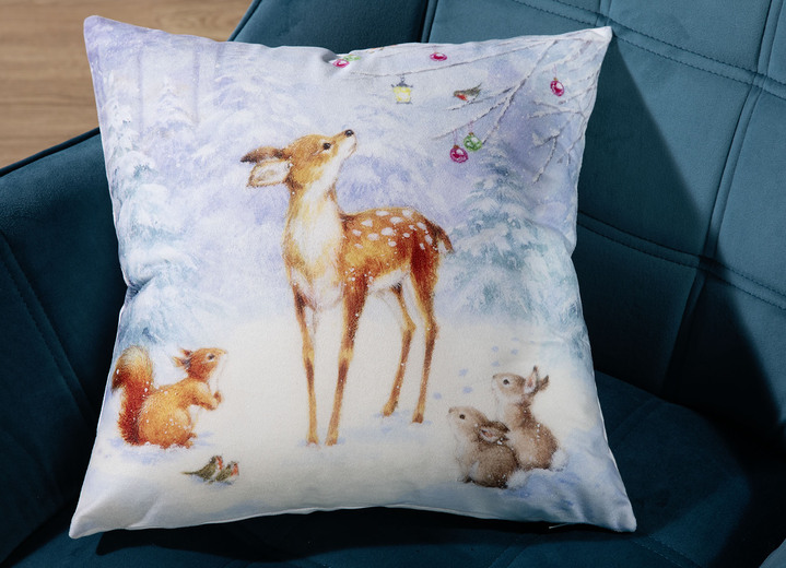 Kissenbezüge - Kissenbezug in Samtoptik, in Farbe BUNT Ansicht 2