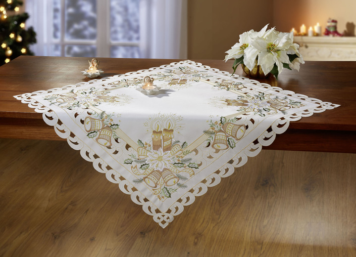 Tischdecken - Hochwertig bestickte Tisch- und Raumdekoration aus dem Hause Schäfer, in Größe 101 (Läufer, 40x 85 cm) bis 404 (Kissenbezug, 40x 40 cm), in Farbe MULTICOLOR Ansicht 2