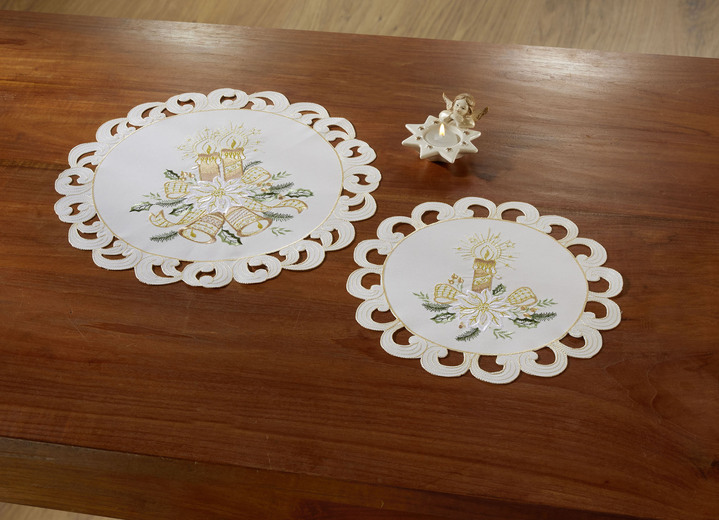 Tischdecken - Hochwertig bestickte Tisch- und Raumdekoration aus dem Hause Schäfer, in Größe 101 (Läufer, 40x 85 cm) bis 404 (Kissenbezug, 40x 40 cm), in Farbe MULTICOLOR Ansicht 3