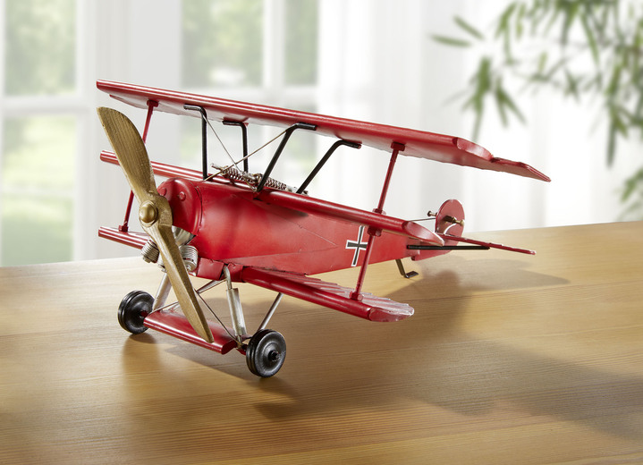 Sammlermodelle - Flugzeug „Red Baron“, in Farbe ROT Ansicht 1