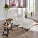 TV- & Relaxsessel - Ohrenbackensessel mit Hocker – Farbe CREME TV- & Relaxsessel - Ohrenbackensessel mit Hocker, in Farbe GRAU